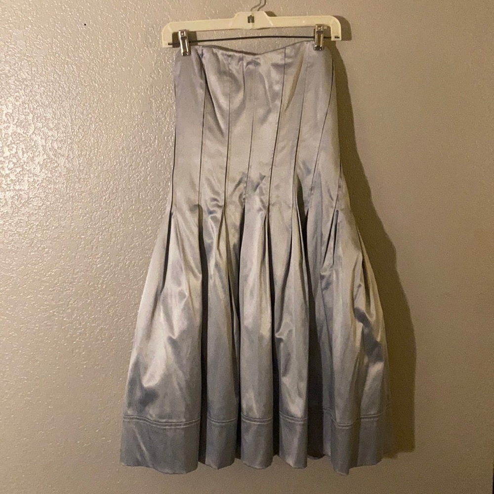 Monique Lhuillier Silver Bell Dress
